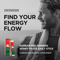 Jung Kwan Jang daily stick close-up shows textured paste for convenient on-the-go energy.