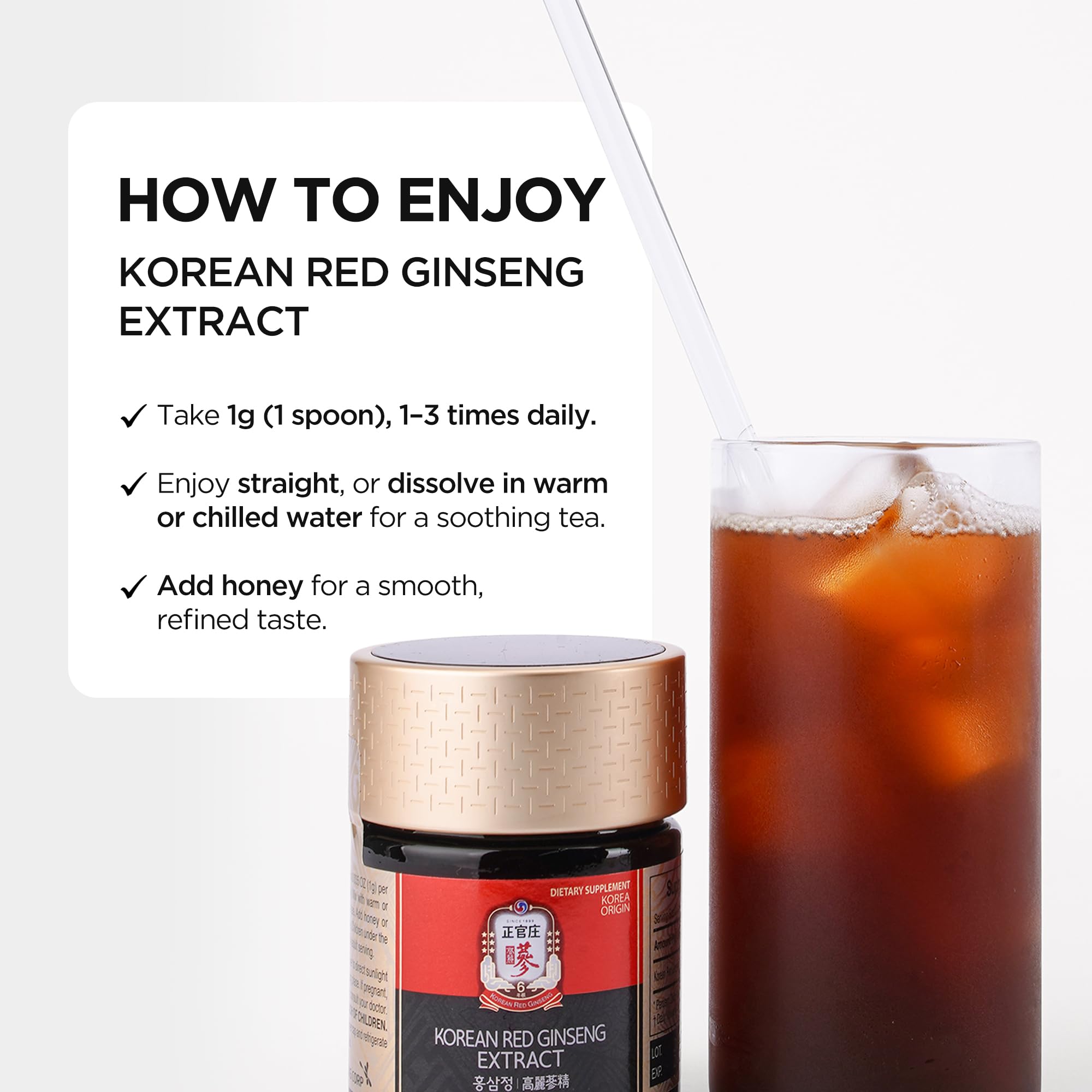 JungKwanJang jar on clean surface illustrating premium wellness supplement