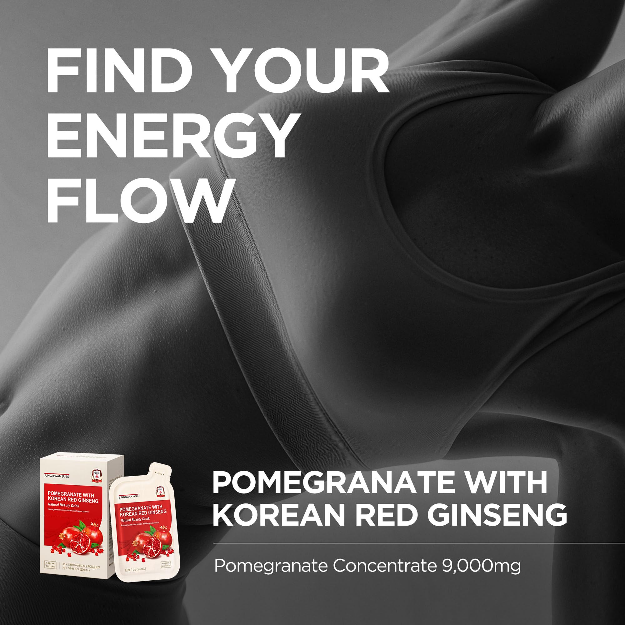 JUNG KWAN JANG pomegranate red ginseng liquid ready to sip anywhere.