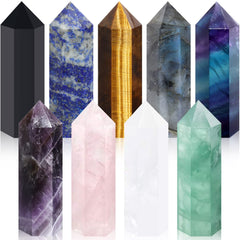 Junkin healing crystal wand amethyst for calming energy during meditation