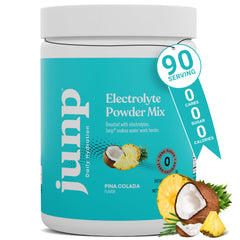 JUNP electrolytes tub with Pina Colada flavor ready for a quick hydration