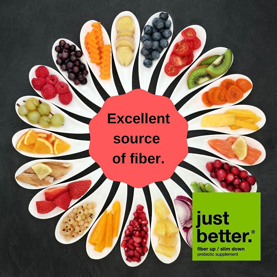 Just Better prebiotic fiber powder is low FODMAP