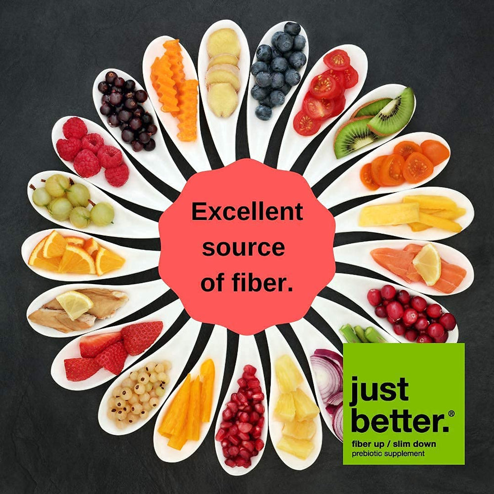 Just Better prebiotic fiber powder is low FODMAP