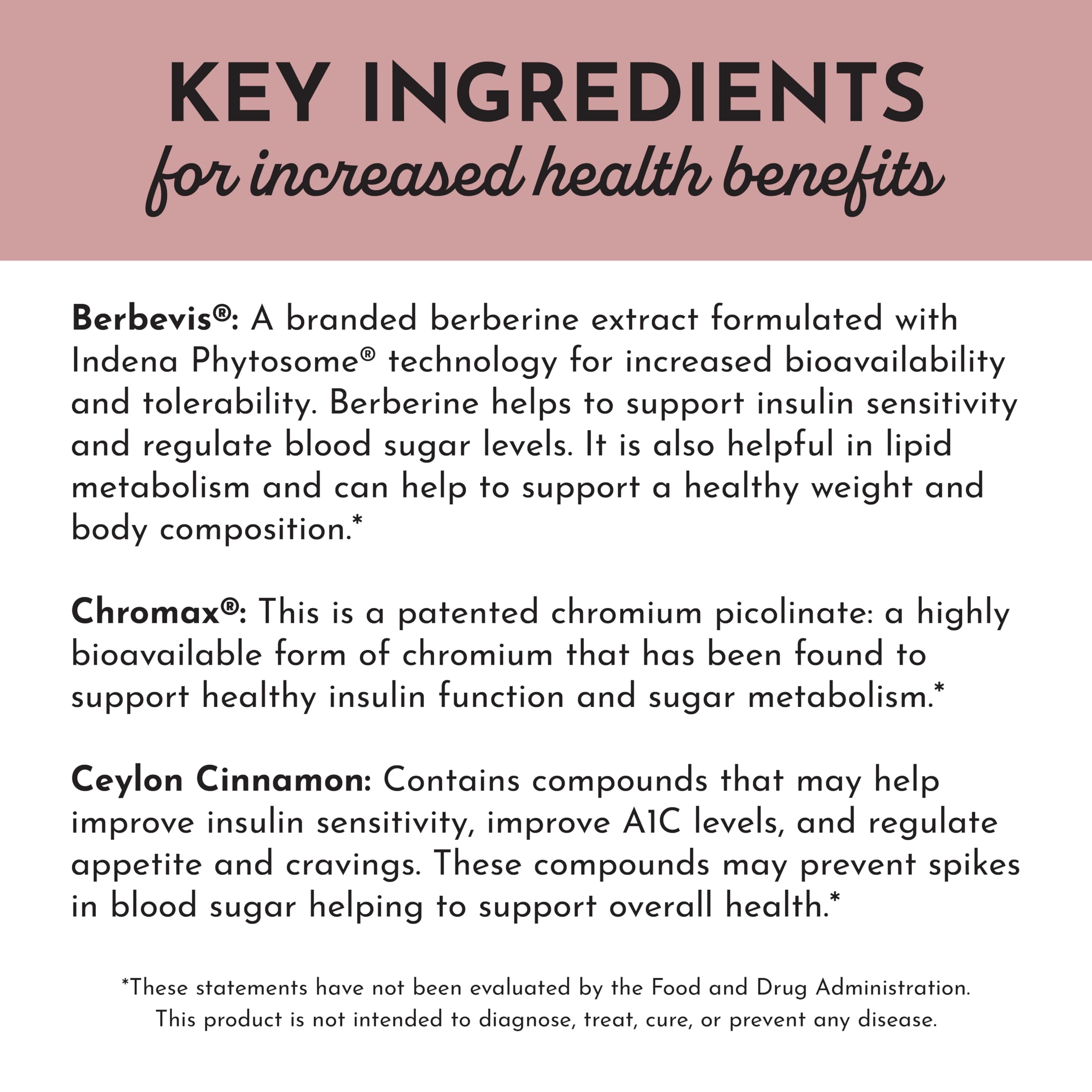 Just Ingredients Berberine Complex capsules with glass and water for meals.