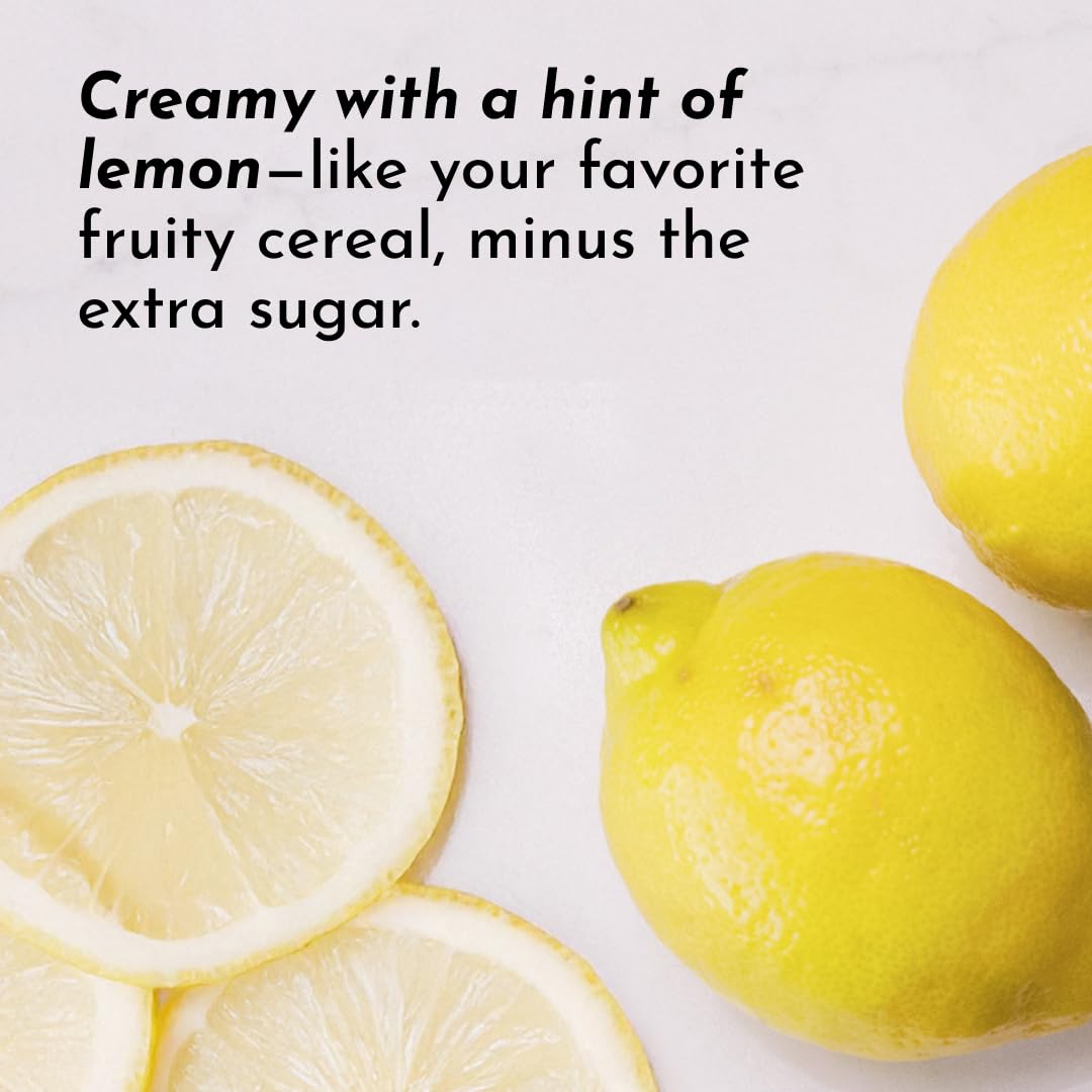 Versatile option: mix into yogurt or smoothies with JUST INGREDIENTS Lemon Cream bone broth protein.