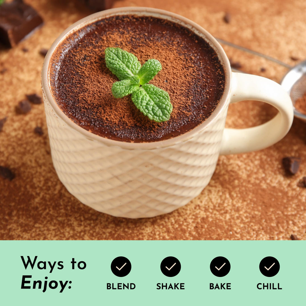 Just Ingredients spoon measure image portrays convenient daily protein dose