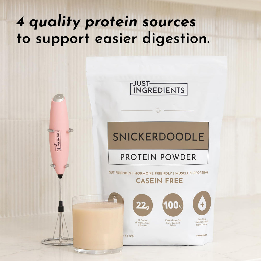 JUST INGREDIENTS brand logo on tub and packaging