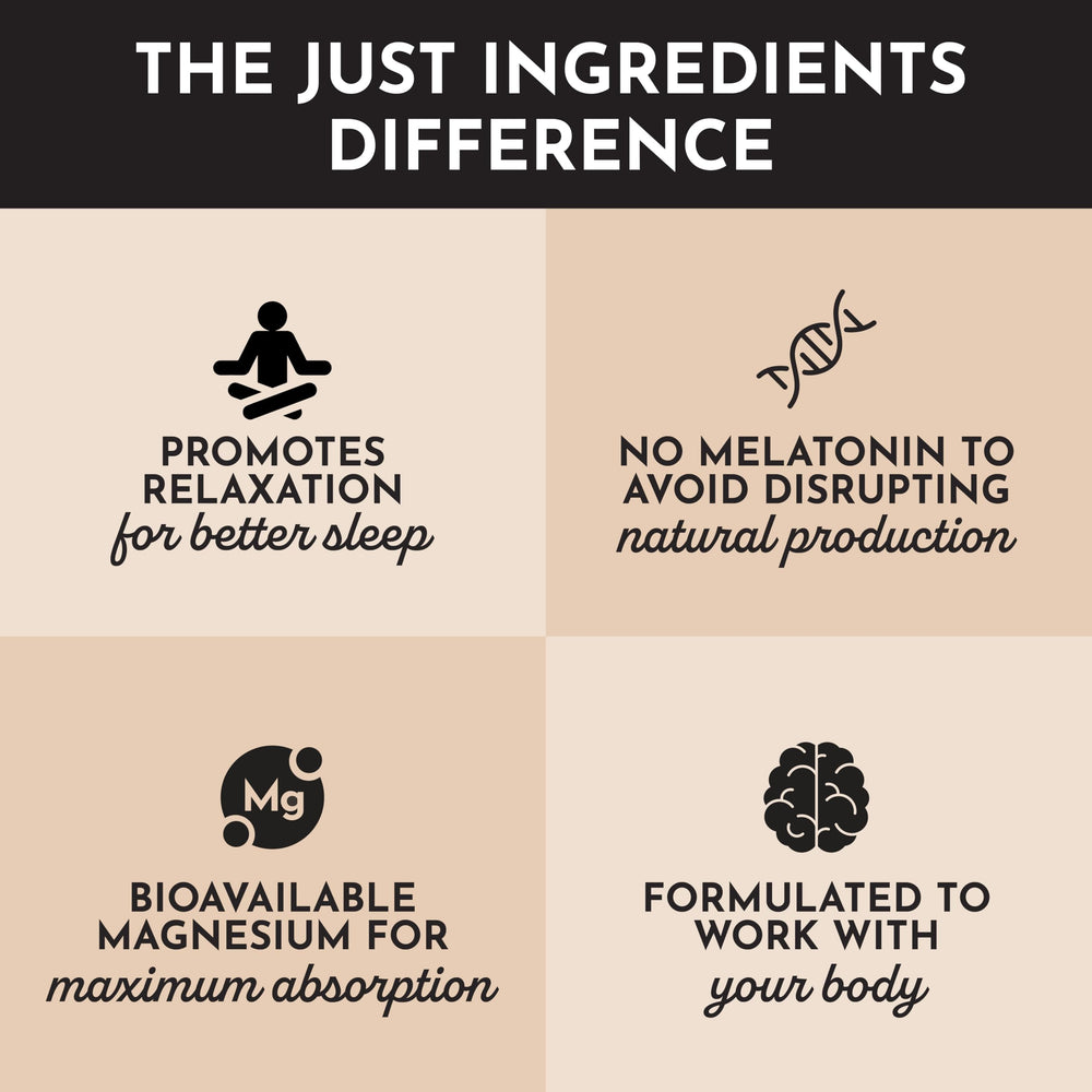 Just Ingredients Chai Nighttime Relax spoon measuring powder for a soothing ritual.