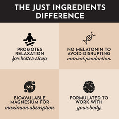 Just Ingredients Chai Nighttime Relax spoon measuring powder for a soothing ritual.