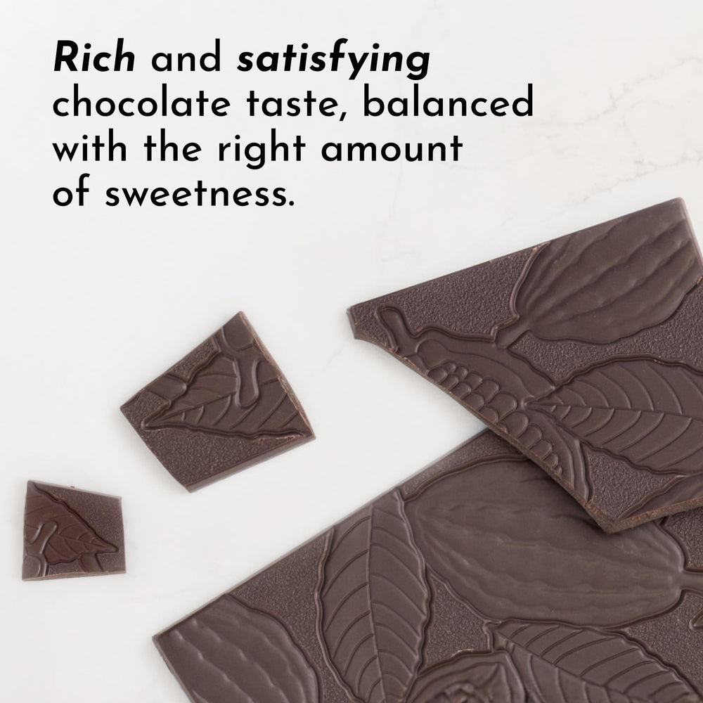 Just Ingredients chocolate protein powder ingredients scattered to highlight blend
