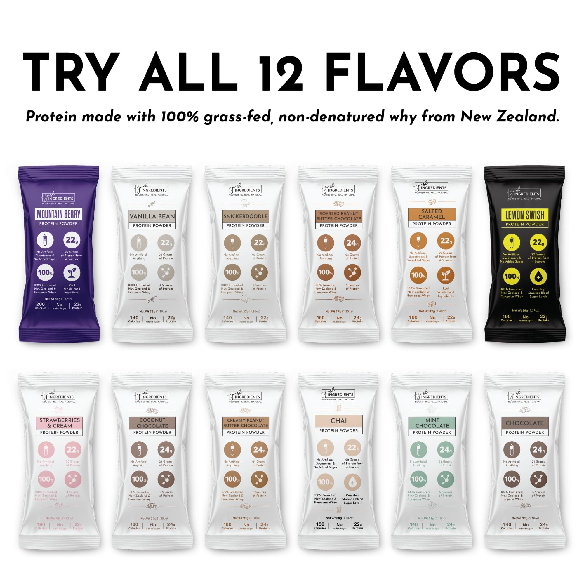Just Ingredients flavors lineup makes smoothies and desserts exciting
