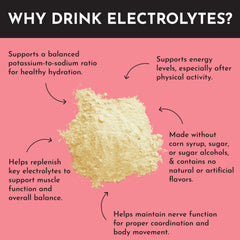 JUST INGREDIENTS Fruit Punch Electrolytes packaging close-up shows clean label and real fruit.