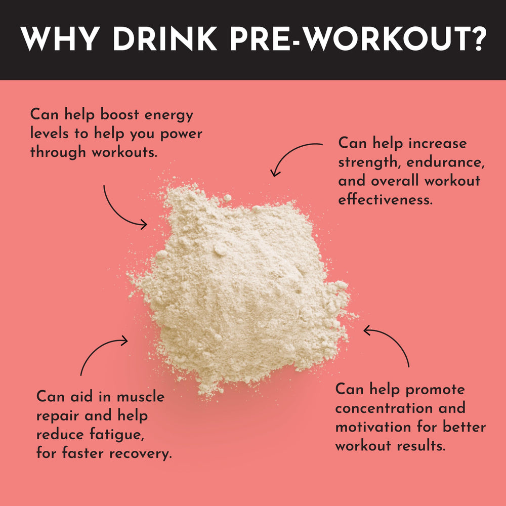 JUST INGREDIENTS Guava Mango Pre-Workout flavor swatch suggests refreshing taste profile.