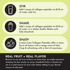 JUST INGREDIENTS Hydrolyzed collagen Types I & III; easier absorption for everyday wellness.