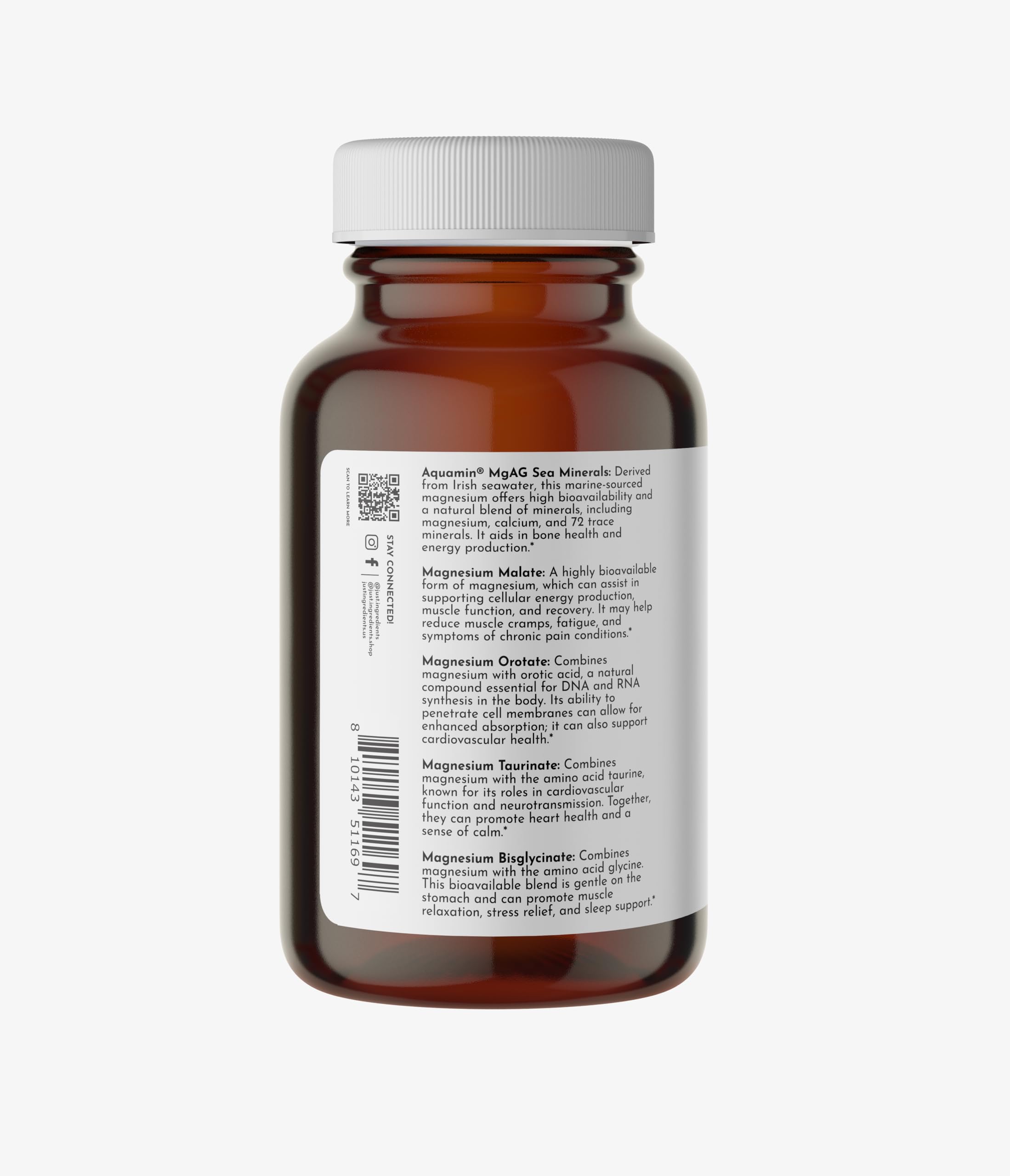 Just Ingredients Magnesium Complex capsules pour, easy evening ritual for calm and restful sleep.