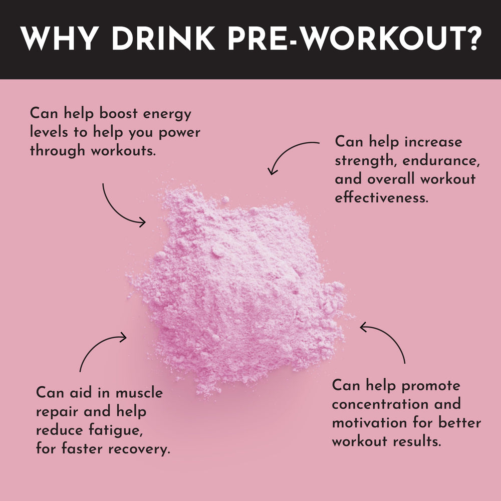 JUST INGREDIENTS Pre-Workout mixer ready to blend with water for a refreshing session