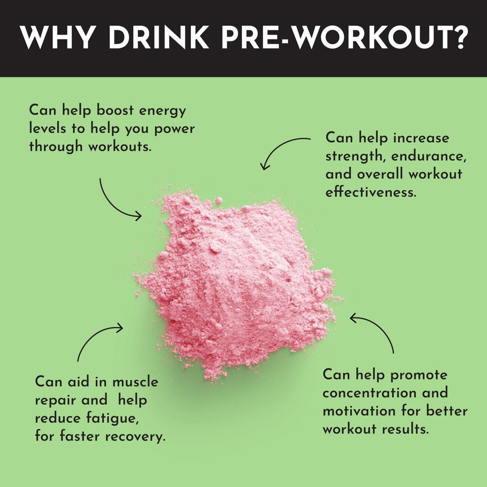 JUST INGREDIENTS Pre-Workout Strawberry Limeade pour captures vibrant citrus color.