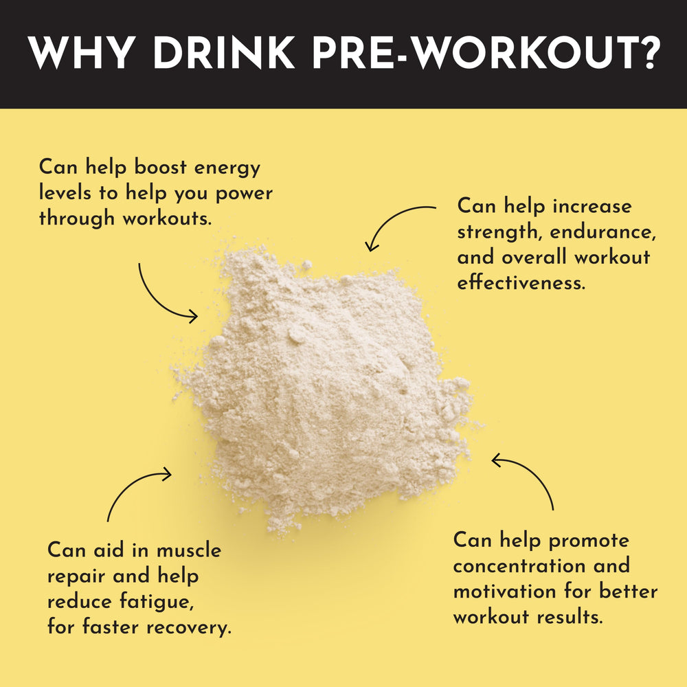 JUST INGREDIENTS Pre-Workout Tropical Paradise dissolving in water for quick energy