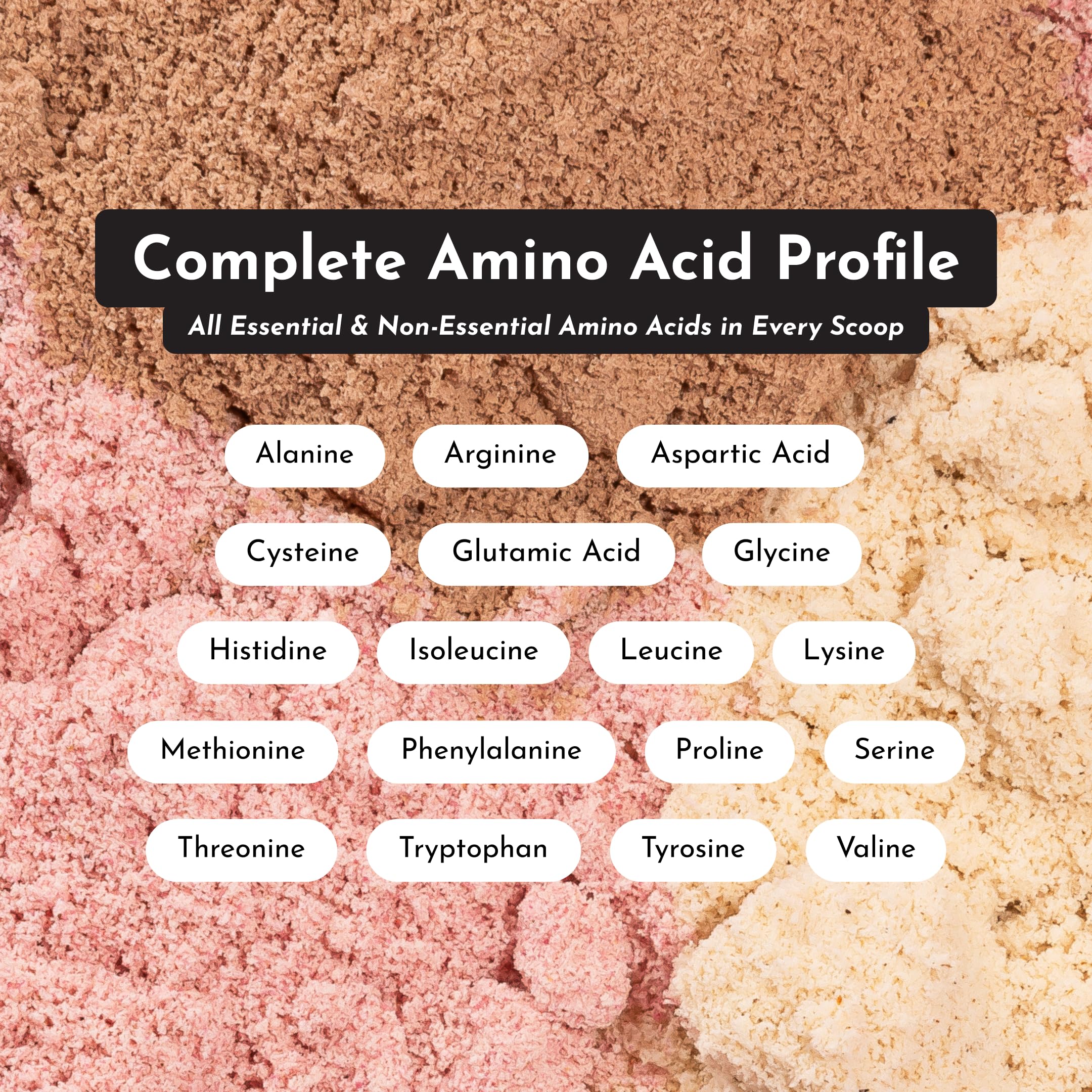 JUST INGREDIENTS Strawberries and Cream label close-up highlights 22g protein per serving