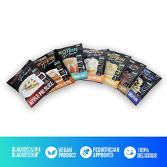 Just Move protein sample pack flavor collection highlighting variety to suit different taste preferences