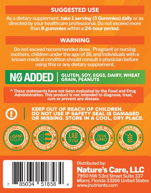 Just Nutrients Vitamin C Gummies bottle on desk ready for daily routine.