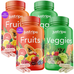 Just Ripe Nutrition fruits-veggies supplement bottle enhances daily wellness