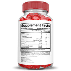 Beet juice and pomegranate ingredients showcased in Trim Tummy Keto ACV Gummies