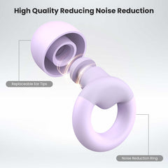 JUSTRVN soft silicone earplugs offer reusable comfort and easy cleaning.