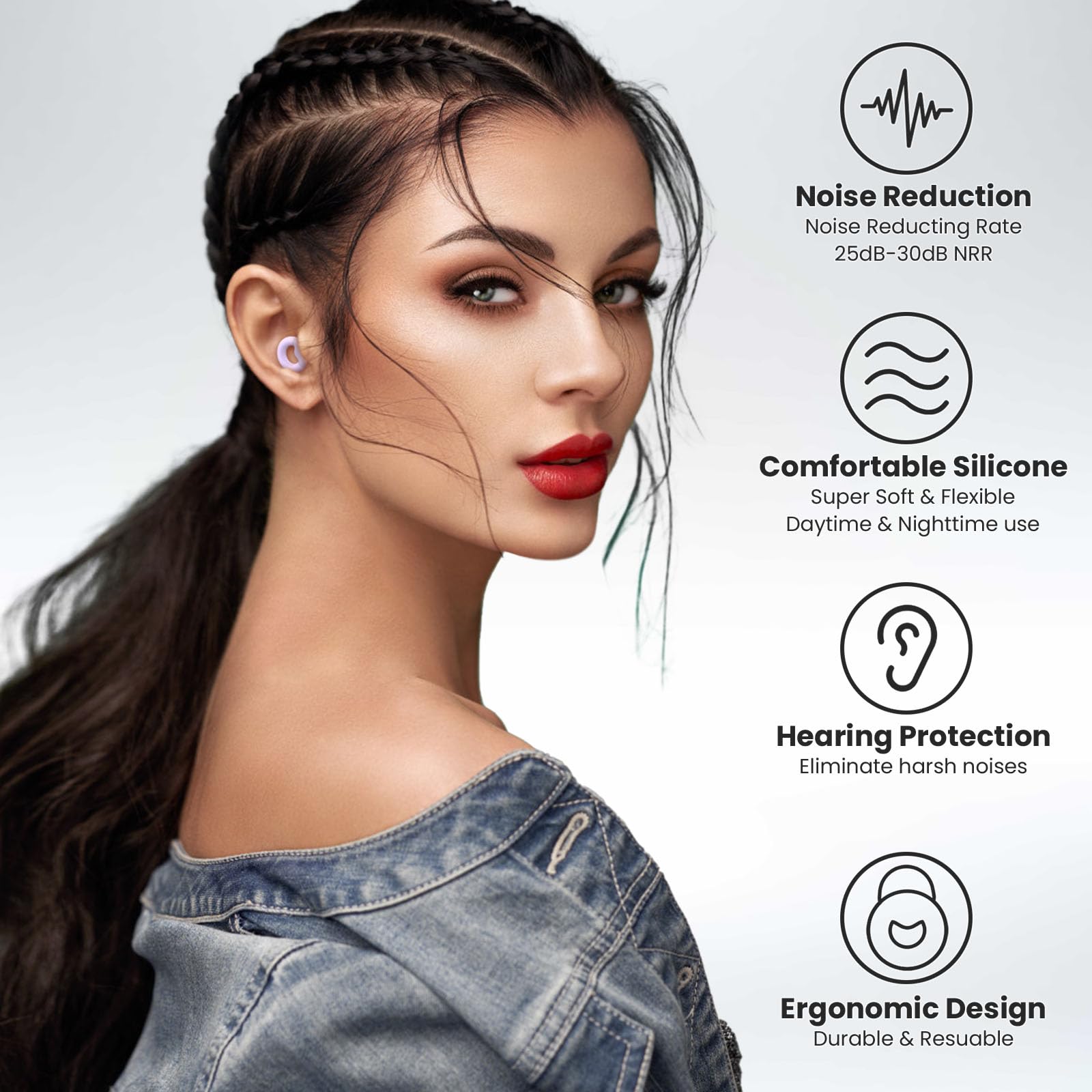 JUSTRVN storage box keeps ear tips organized and portable.