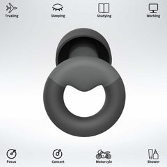 JUSTRVN eight soft silicone ear tips close-up for a precise fit.