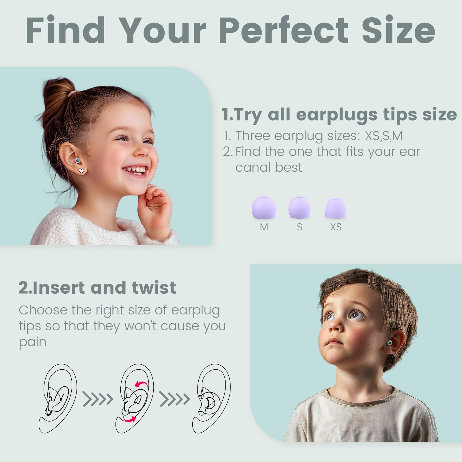 JUSTRVN estuche portátil para guardar tapones reutilizables.