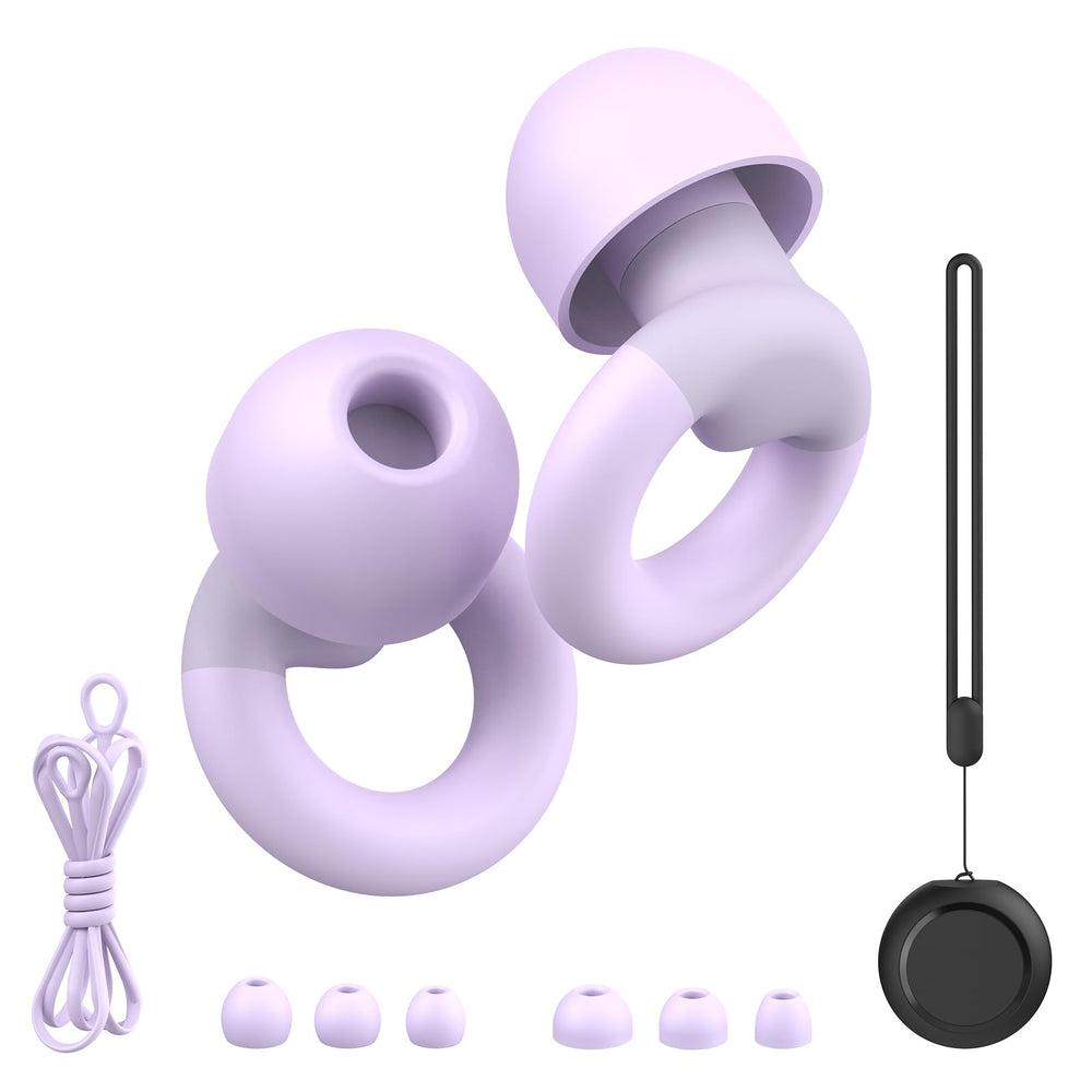 Tapón JUSTRVN para dormir con silicona suave y ajuste cómodo.