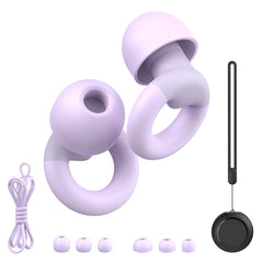 Tapón JUSTRVN para dormir con silicona suave y ajuste cómodo.