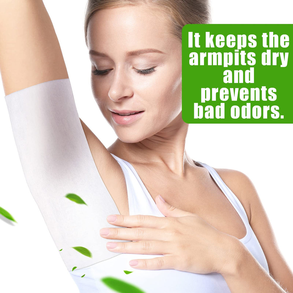 Jutom dry sheet placed underarm for discreet protection