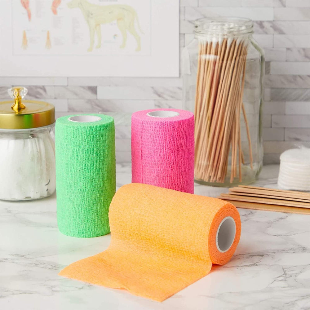 Rolled Juvale bandage wrap unspools to show flexible length