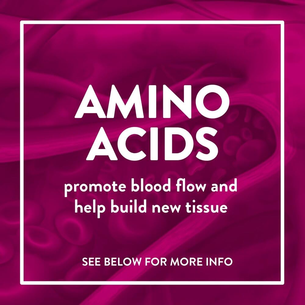 Juven arginine-glutamine-HMB ingredient list for blood flow and muscle preservation.