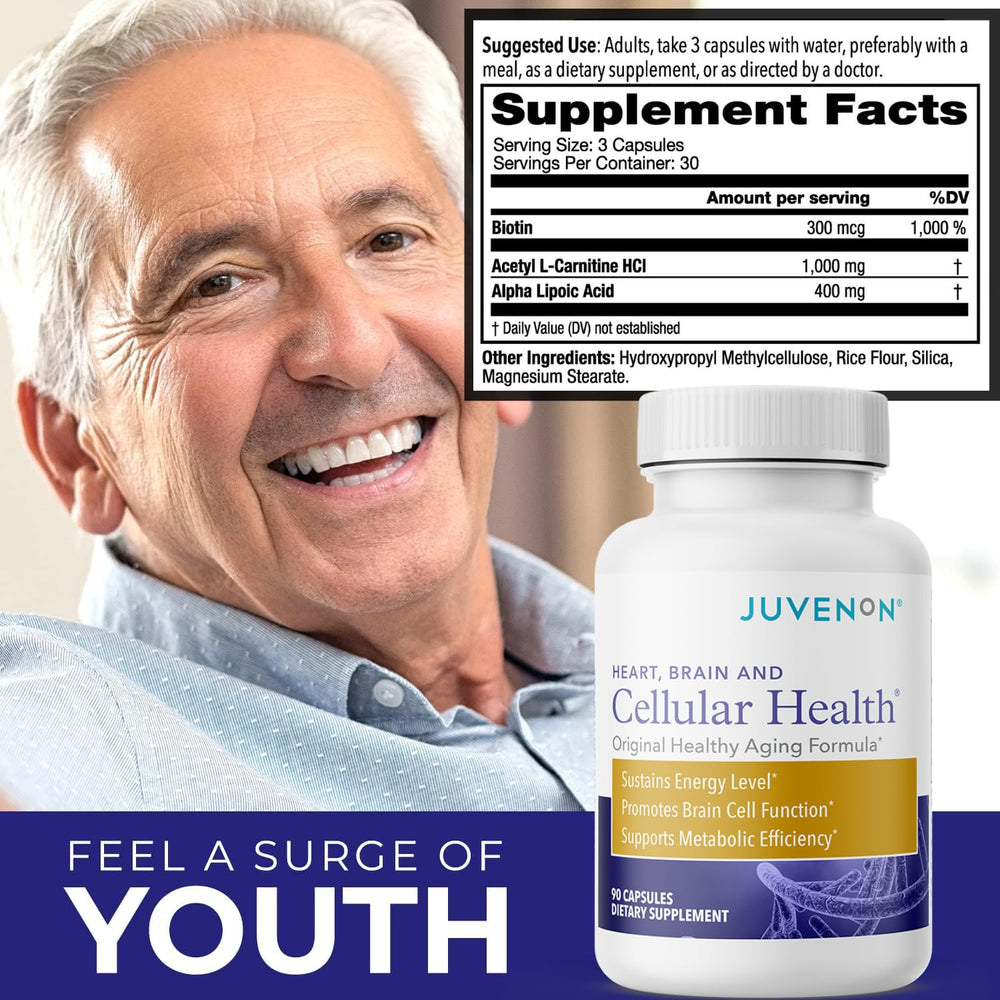 Person taking Juvenon before work for focus and mental clarity.