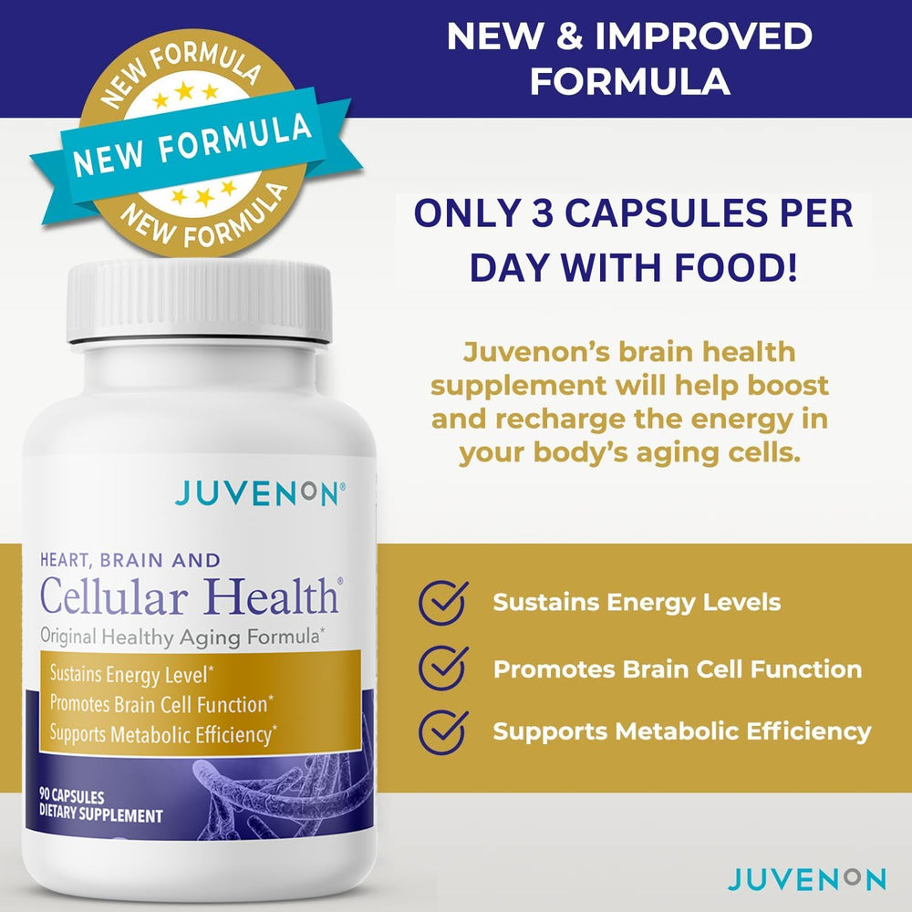 Juvenon science graphic illustrating Acetyl L-Carnitine and Biotin synergy.