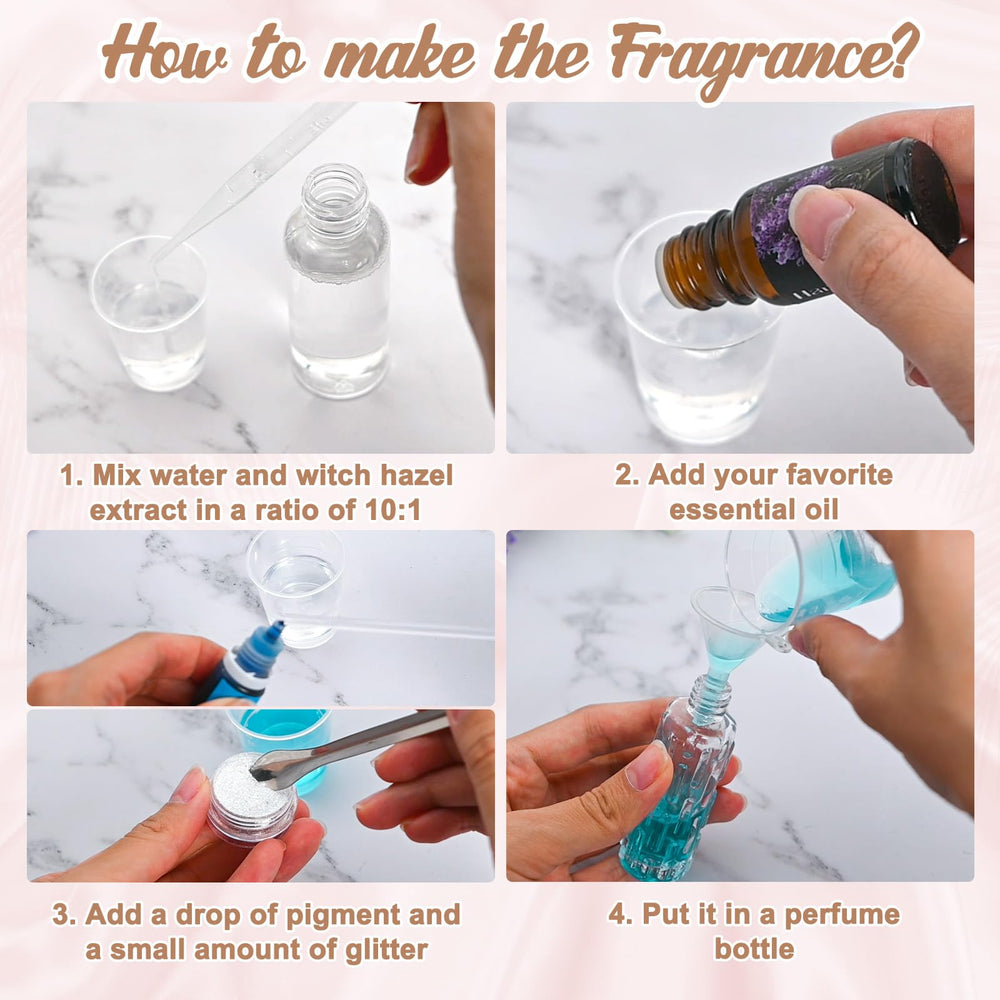 JUYRLE essential oils palette with skin-safe fragrances for experimentation