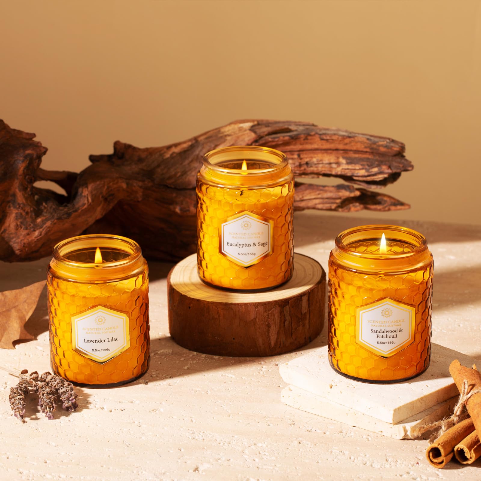 JXDLSQ Amber box and labels showcase elegant home décor and gift appeal.