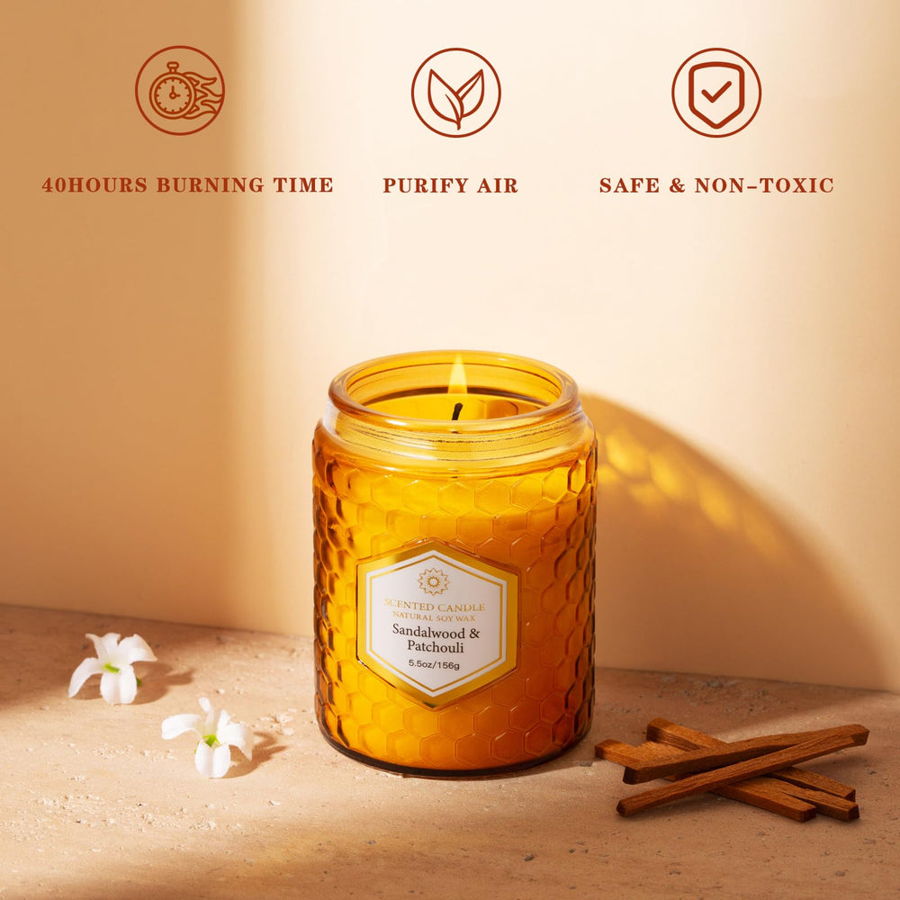 JXDLSQ Breezy Linen candle jar provides fresh atmosphere for office or bedroom spaces.
