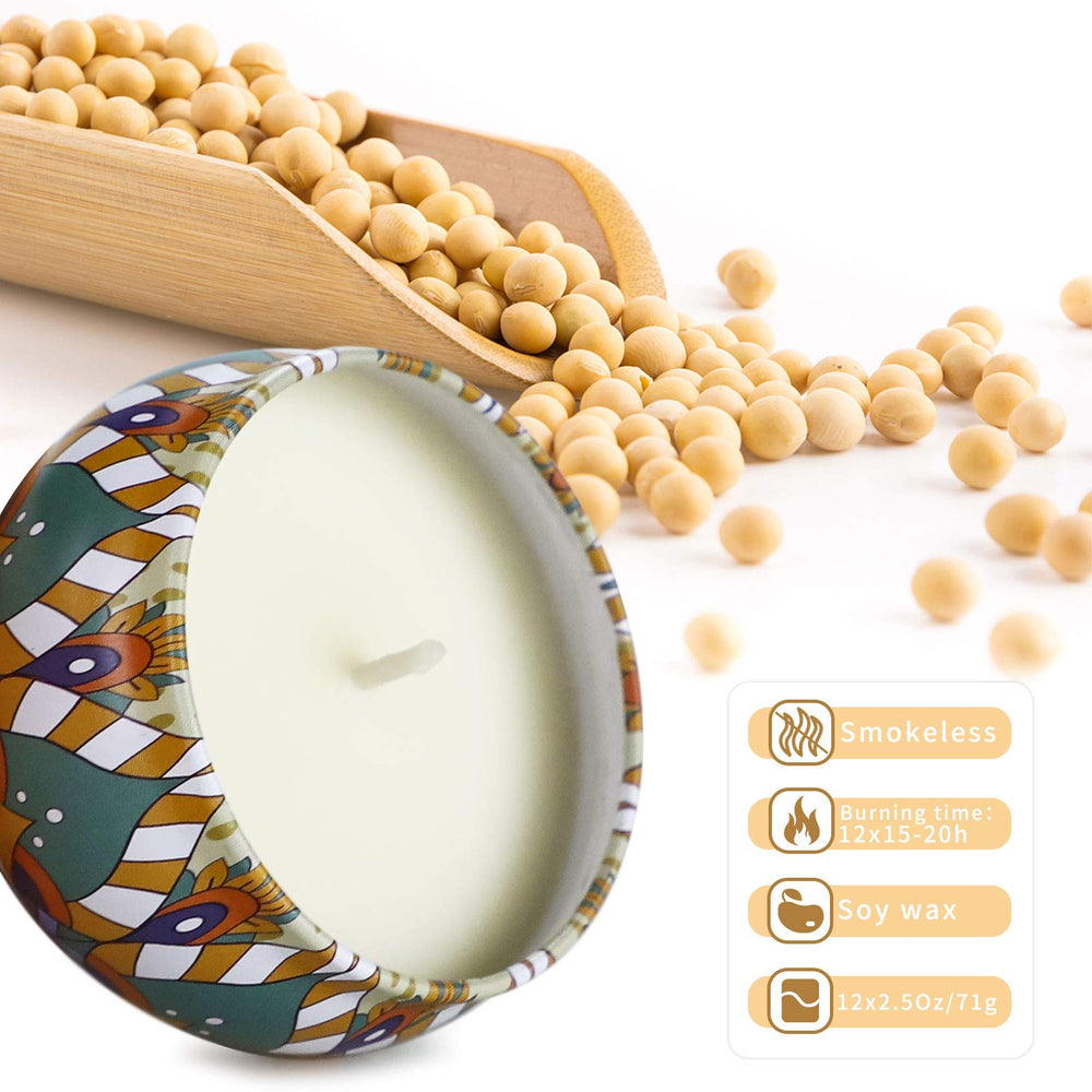 JXDLSQ candles offer long burn time of 15–20 hours per 2.5 oz candle