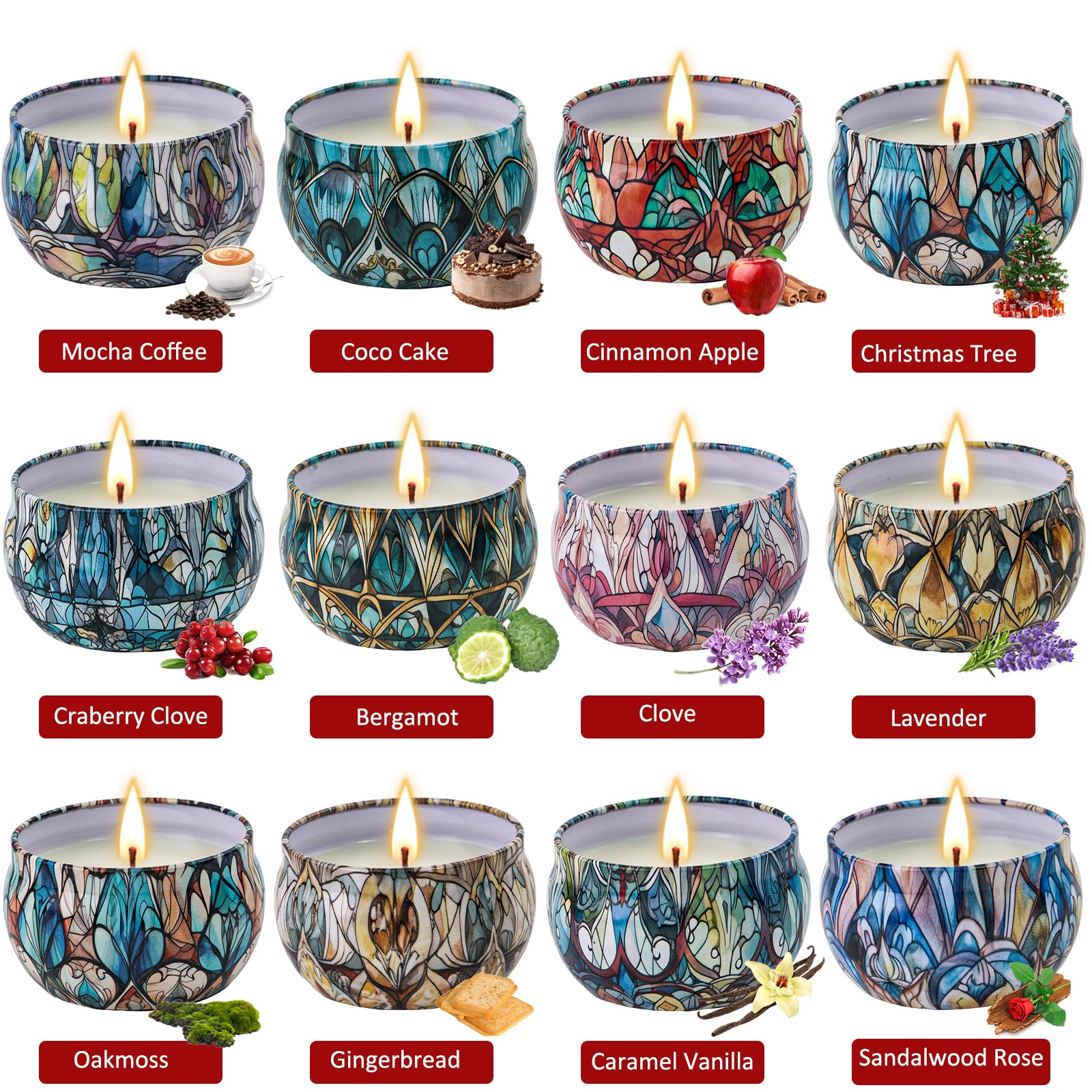 JXDLSQ Cinnamon Apple candle for warm seasonal scent