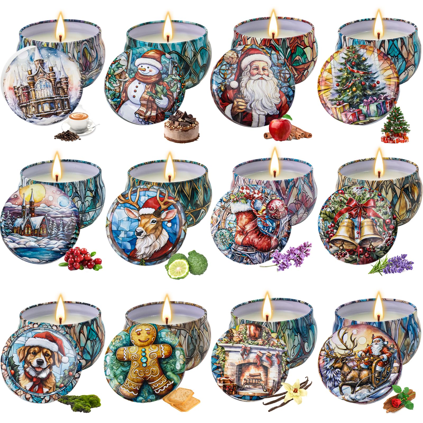 JXDLSQ Christmas Coco Cake candle for cozy living room ambiance