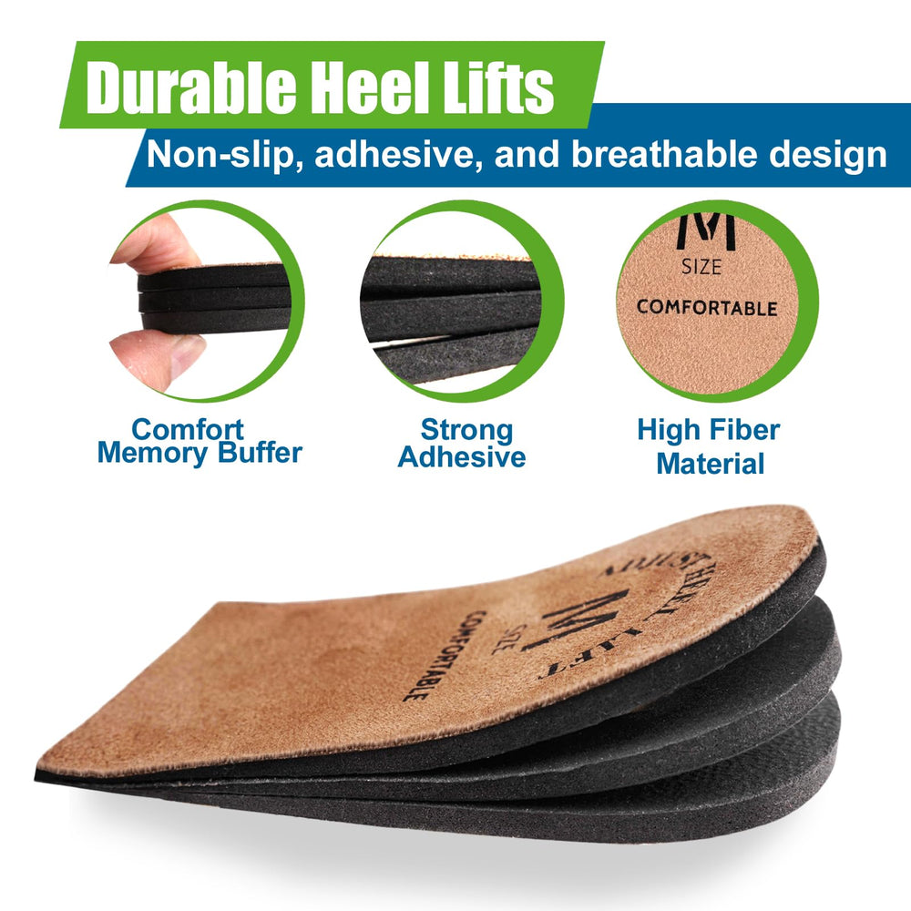 JXXAMZ33 non-slip heel lift design stays in place during wear.