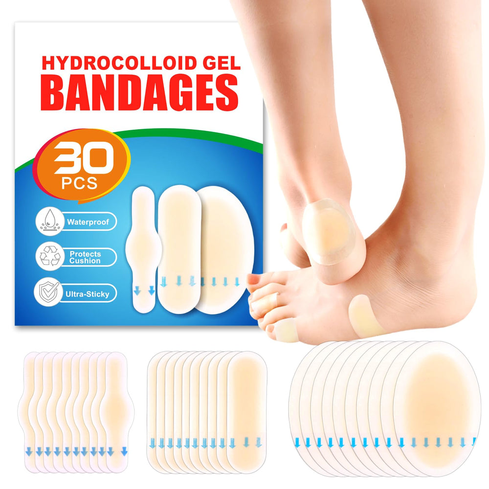 Parche hidrocoloide JXXAMZ33 para talones protege contra el roce diario.