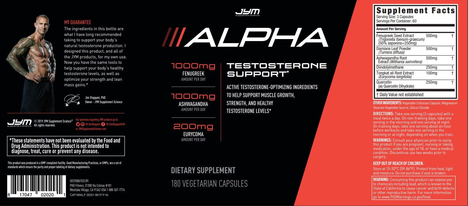 Alpha JYM gym-use scene suggesting ready-to-train vitality.
