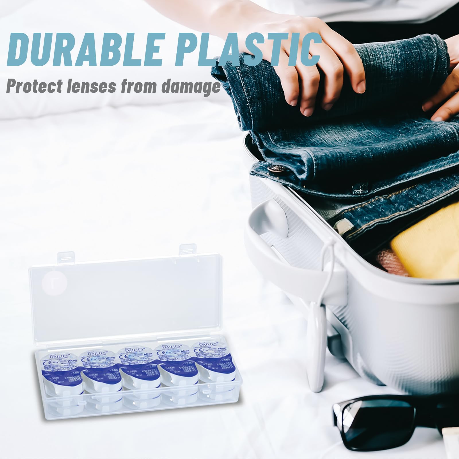 JynJyn compact case keeps lenses safe in purse or travel bag