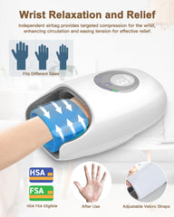 JZBRAIN Hand Massager side view highlighting compact design for home use.