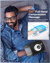 JZBRAIN Hand Massager side view shows portable, space-saving design